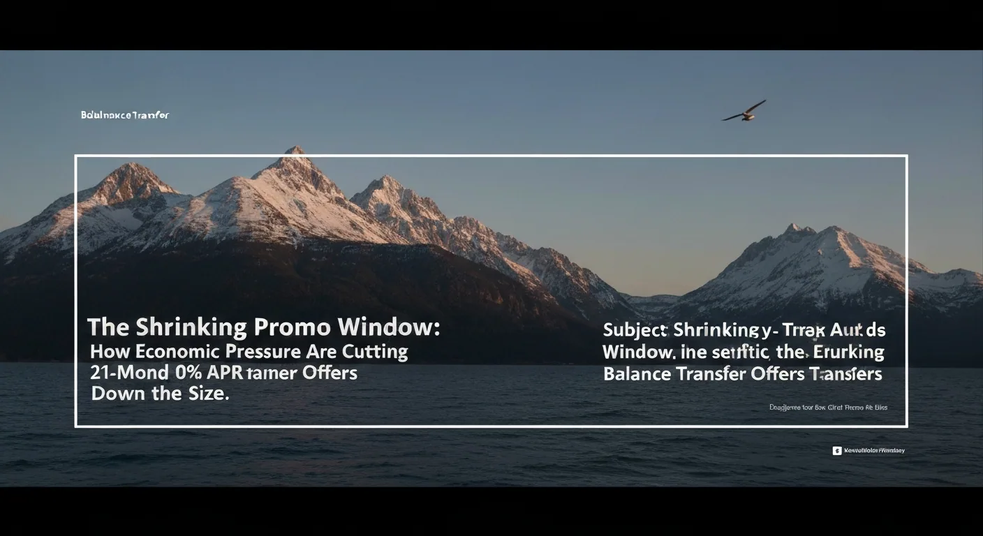The Shrinking Promo Window: How Economic Pressures Are Cutting 21-Month 0% APR Balance Transfer Offers Down to Size